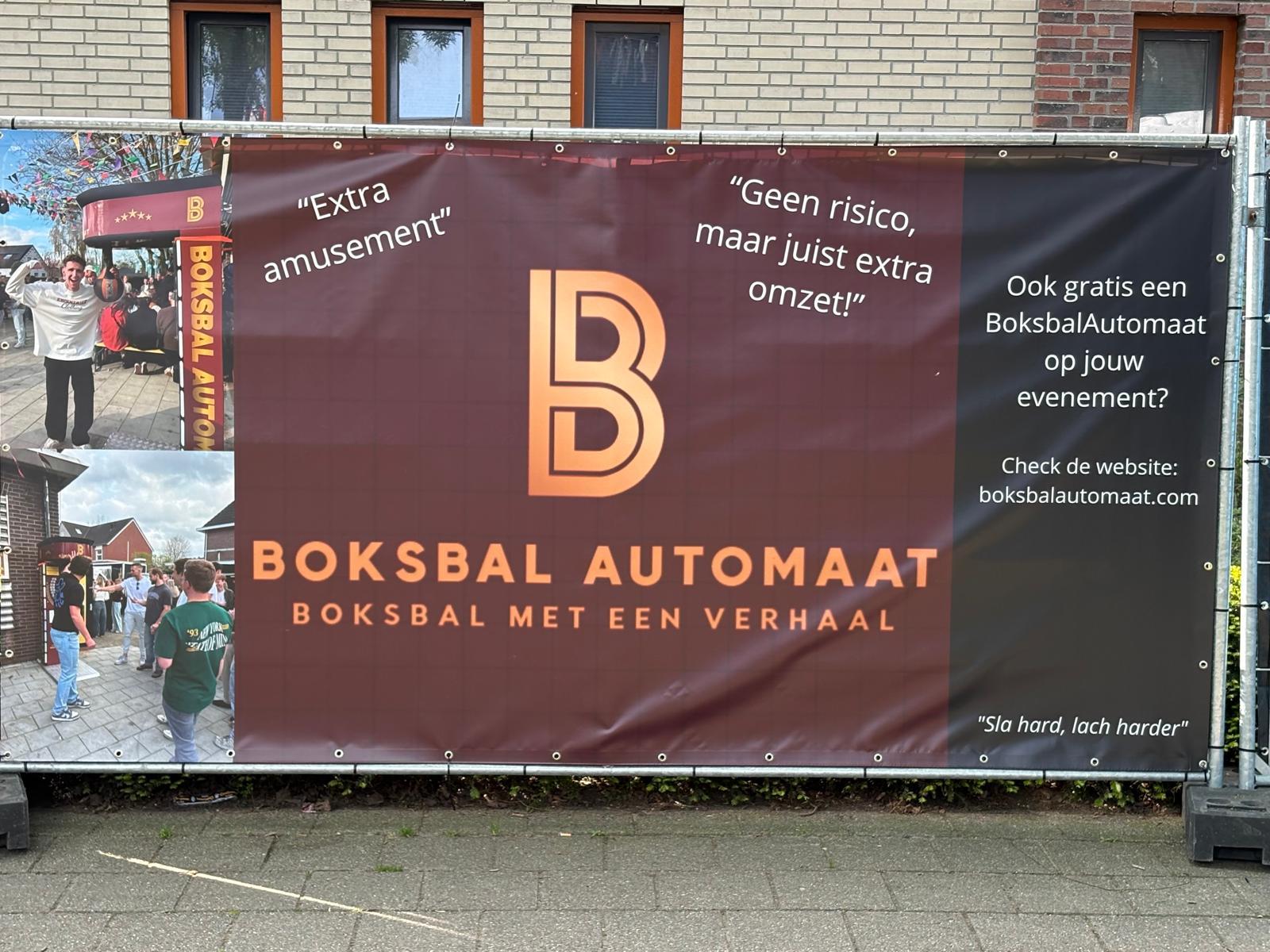 Promotiebanner van EventBoost Limburg bij Nikspack